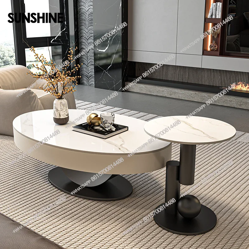 

Space Saving Standing Coffee Table Nordic Decoration Living Room Designer Side Table Center Meubles Lounge Suite Furniture