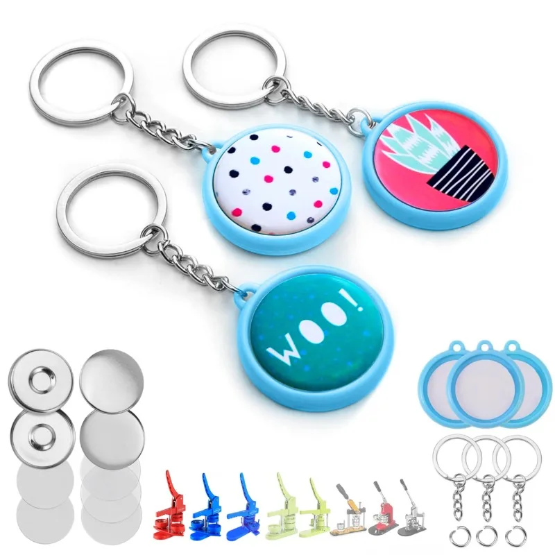 

Принадлежности для изготовления пуговиц для изготовления пуговиц, 100 комплектов, заправки для пуговиц 25/32/37 мм, в комплект входит графическая пленка с металлическим корпусом