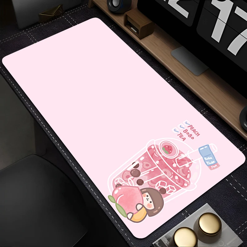 Muismat PC Accessoires Toetsenbord Pad Bureau Mat Anti Slip Cartoon Muismat Rubber Tablet Pad Gaming Milktea Uitgebreide Pad