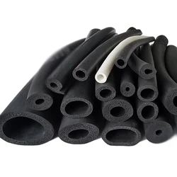 1M Hollow Tube Elastic Soft Silicone Sponge EVA Foam Round Tube Distribution Box Cabinet Waterproof And Dustproof Sealing Strip