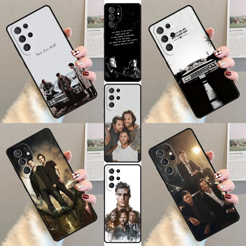 TV series Supernatural Poster Phone Case For Samsung Galaxy S23 S21 S20 FE S24 S22 Ultra Note20 S10 S9 S8 Plus Silicone Cover