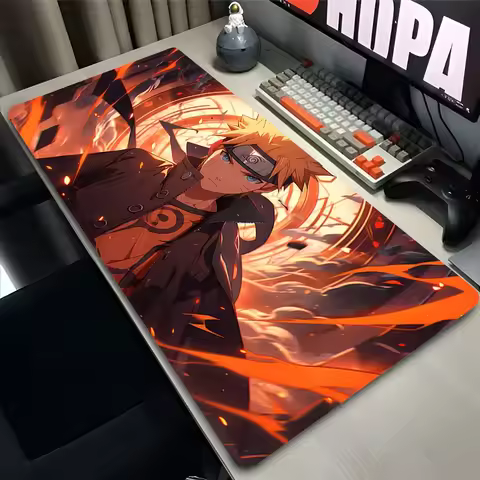 Gaming Mouse Pad Deskmat N-narutoS Uzumaki Anime Pc Accessories XXL Mousepad 900x400 Gamer Large Desktop Extended Desk Carpet