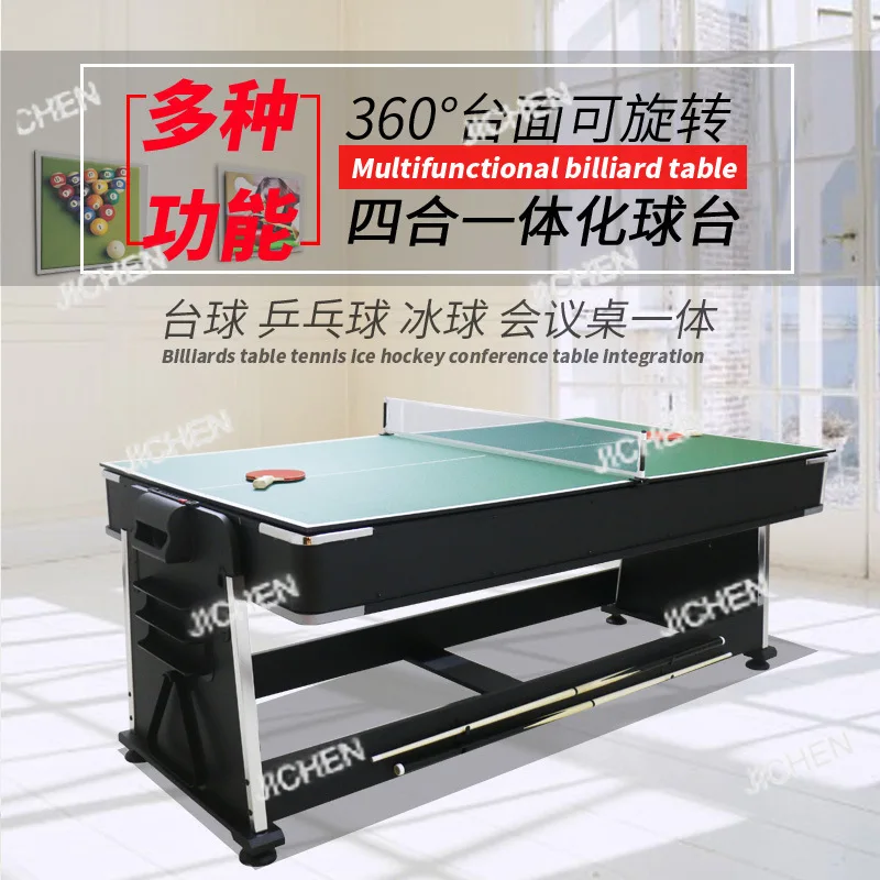 

JC Conference Table Ping Pong Table Ice Hockey Table Four-in-One Billiard Tabl Adult Multifunctional Billiard Tabl