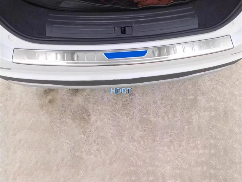 Car Style Rear Bumper Guard Door Sill Threshold Welcome Pedal Trunk Plate For MG RX5 Max RX5 Plus/Roewe RX5 Max RX5 Plus 2016 +