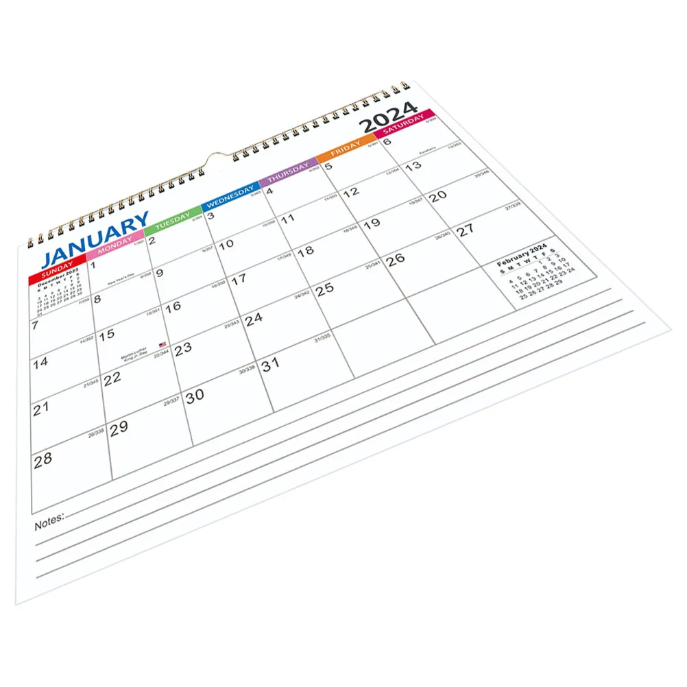 

Wall 2024-2025 Monthly For Home Office Sturdy Holiday Countdown Calendar Room Appointment Calendar Smooth Surface Family Gift