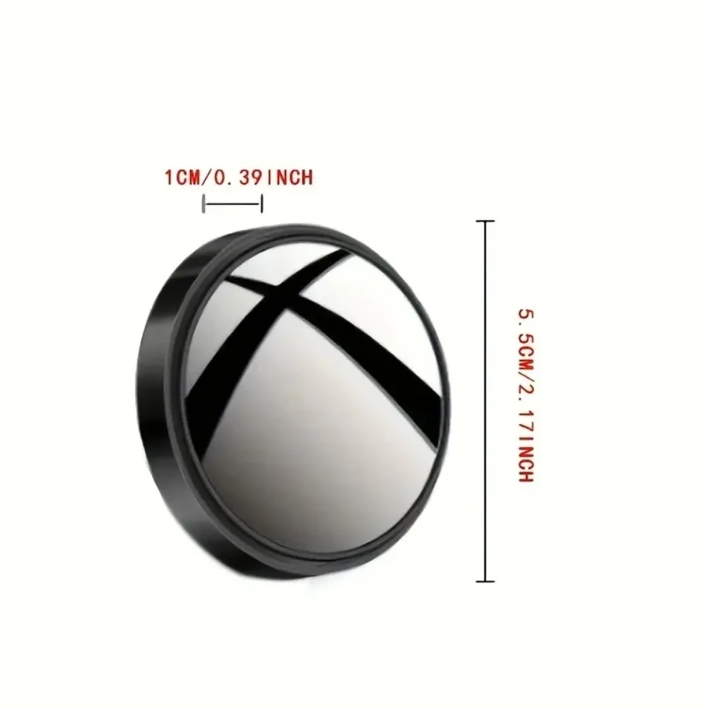 A Pair of 360-Degree Adjustable Wide-Angle Blind Spot Mirrors, Reversing Mirrors, and Rearview Mirrors - view 6