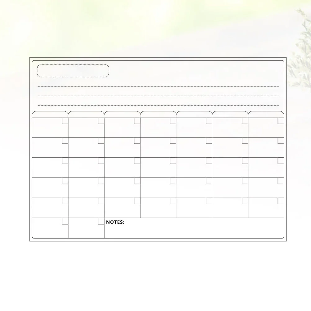 

Weekly Wall Planner Dry Erase Magnets Magnetic for Fridge Board Nail Stickers Schedule White