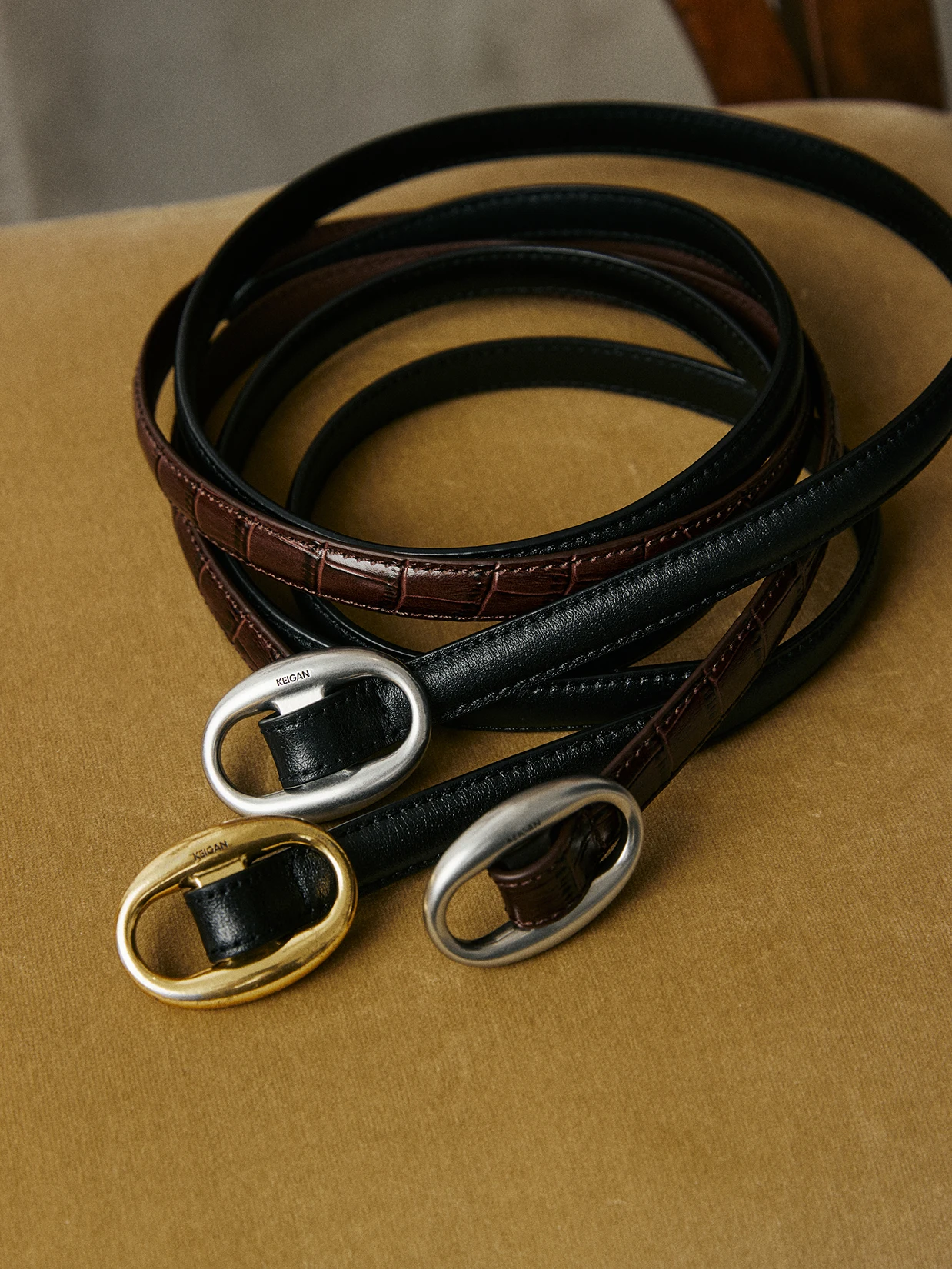 

mat No-Hole Genuine Top-Layer Cowhide Leather Belt with Metal Bule Ele Commute Sle for Young Women