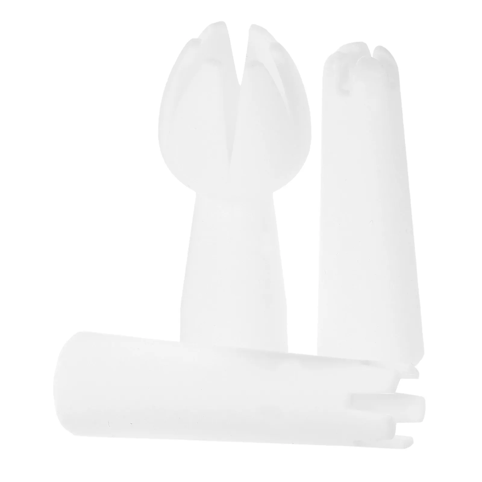3Pcs Cream Piping Nozzles Set PP Material Precision Cake Decorating Tips for Cupcakes Cookies Pastry Filling Coffee Art Icing