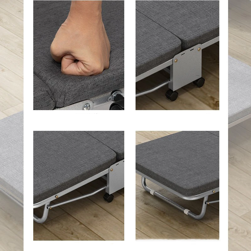 سرير قيلولة مكتبي بأربعة أضعاف، أداة قيلولة، سرير قيلولة مكتبي يعمل مباشرة، يحمل سريرًا بعجلاتًا