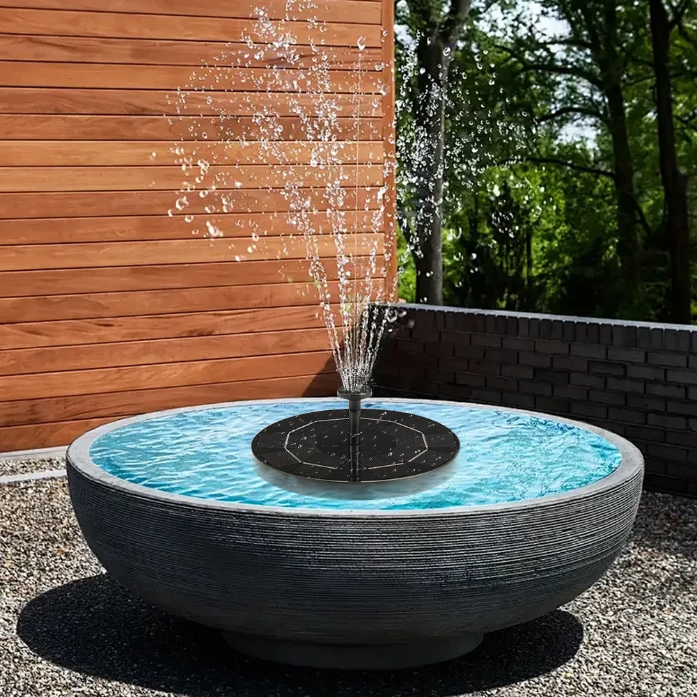 

Solar Fountain with 8 Nozzles Free-Standing Floating Style Fountain for Outdoor Garden Pond Pool
