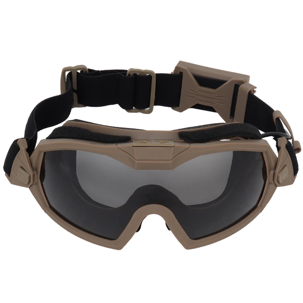Tactical Anti-fog Goggles with Protective Transparent 2 Lens Scratch-resistant Eye Protection Safety Eyewear Hunting Gear