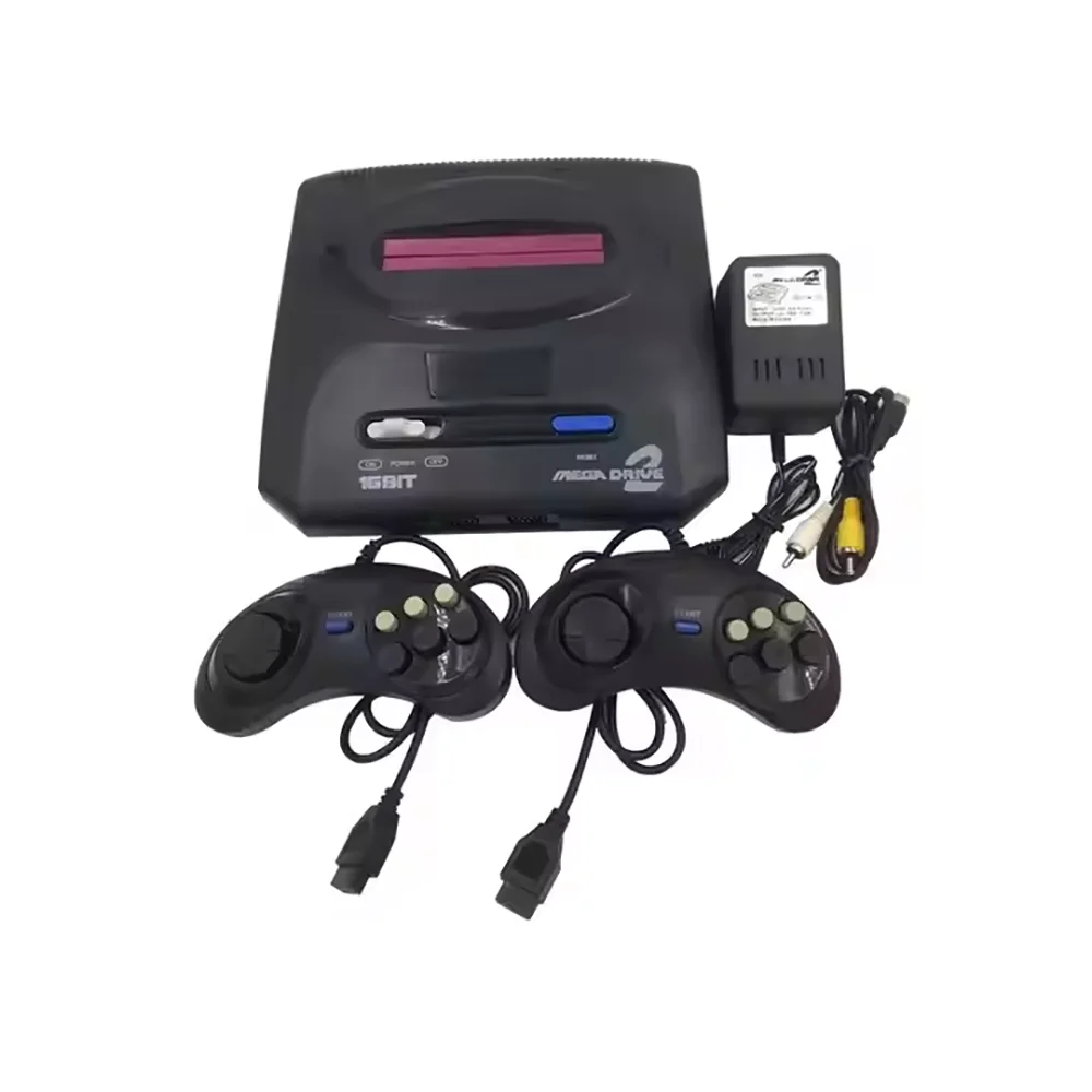 Retro 16Bit Game Console for Sega Mega Drive 2 Old Fashioned MD Game Console(Include 5 Different Kind of Games)