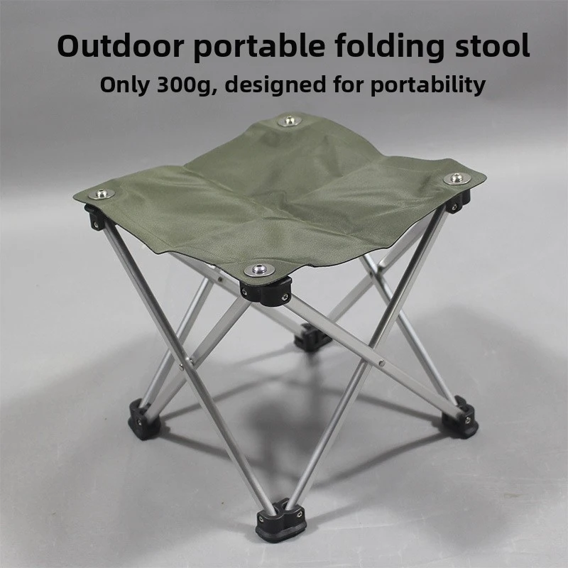 

Lightweight Aluminum Folding Fishing Chair Portable Camping Stool Outdoor Picnic Stool for Angling Painting Travel