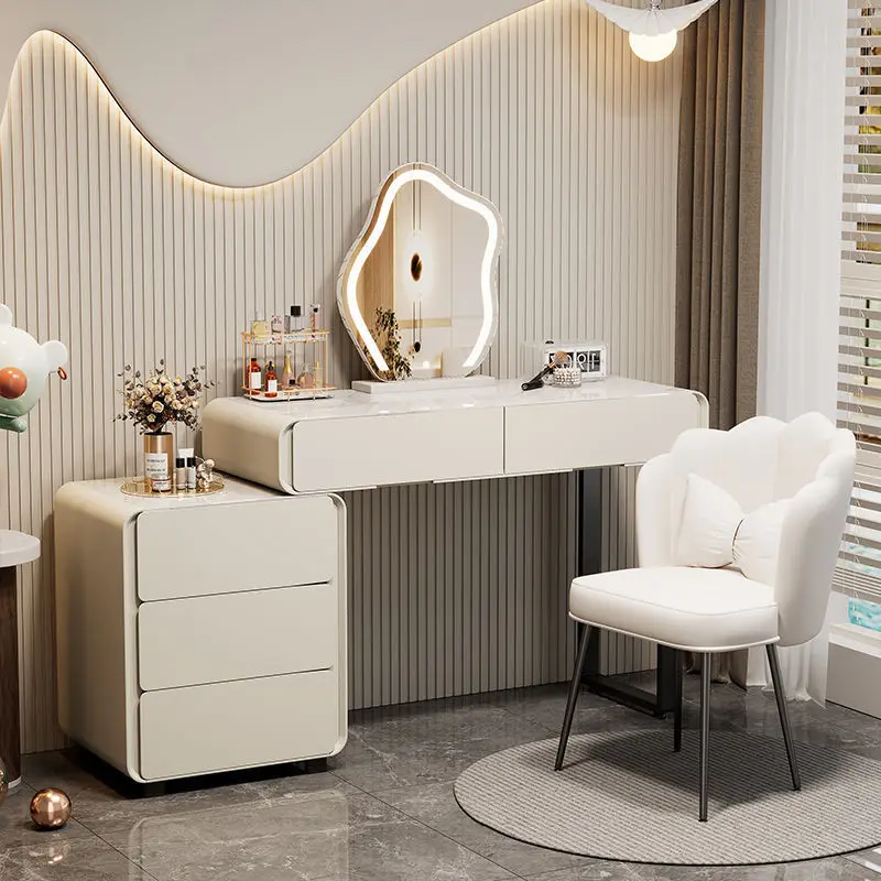 Chambre principale, tout en bois massif, vent crème, commode, chambre à coucher, commode, intégrée