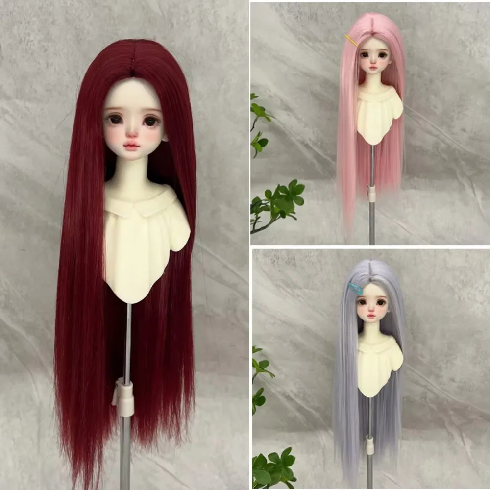 Simulation Doll Modify Modeling 1/3&1/4&1/6 Wig Children Toy Doll Can Be Manually Trimmed Long Hair BJD Doll DIY Straight Hair