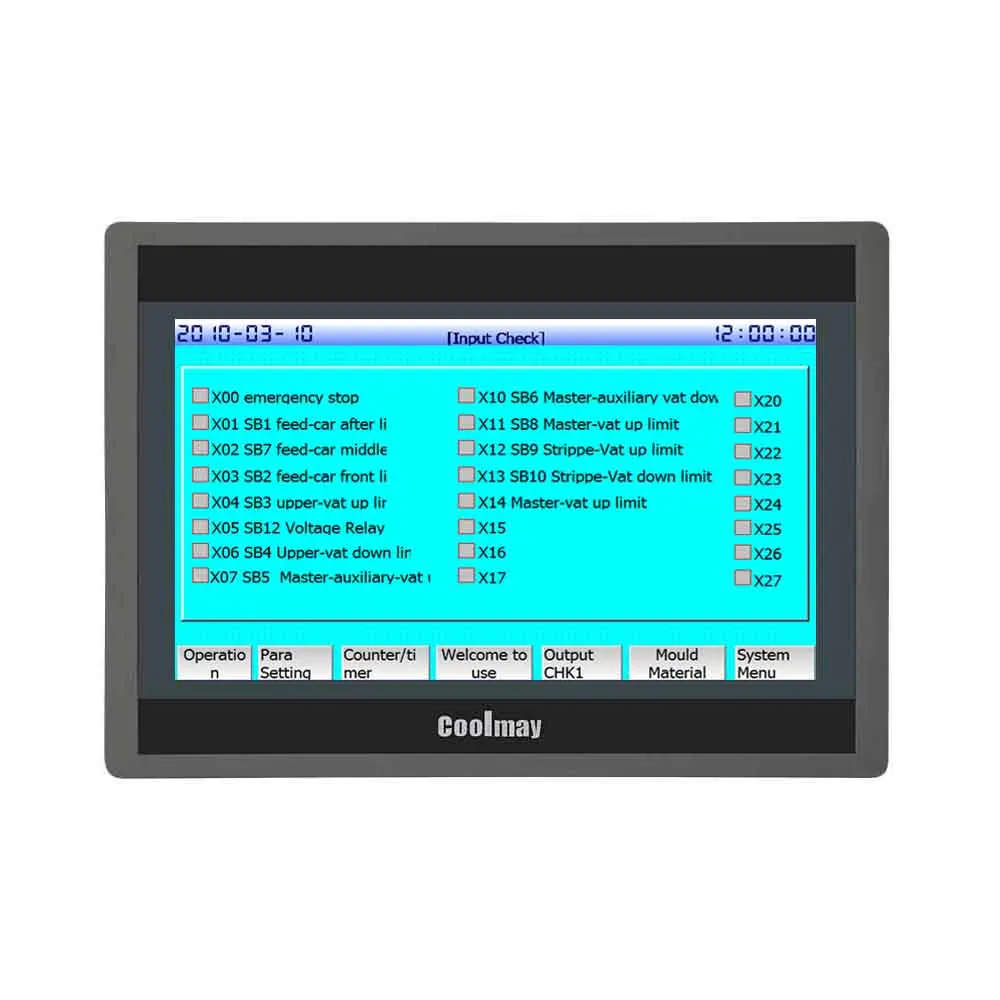 

10-inch HMI Control Panel MView Software 32 bit CPU 408MHz 4-Wire Resistive Panel