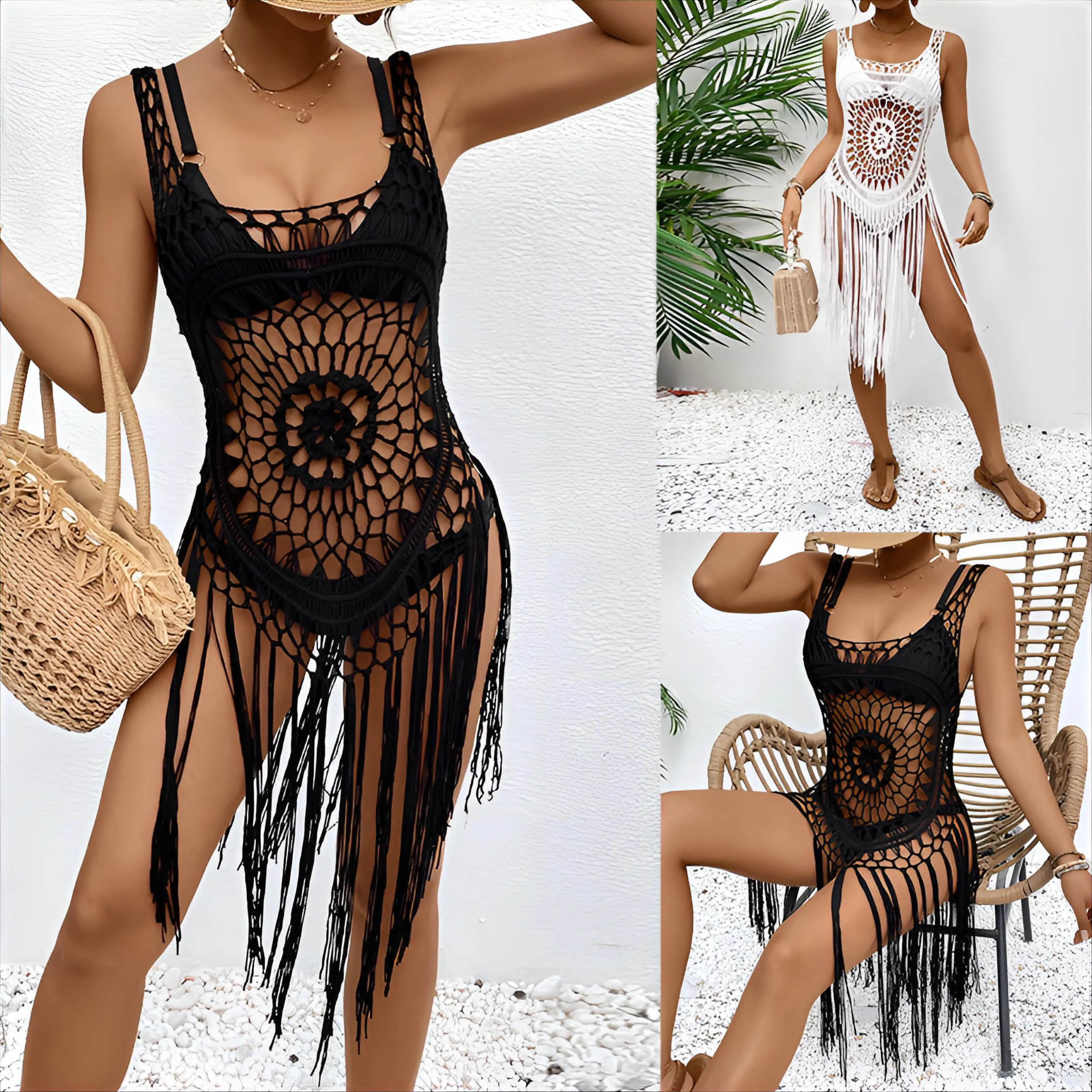 Cover Up Vintage femmes maillot de bain Verano nouveauté grande taille Camping Sarongs ajusté réglable flou Fluorescent Bandeau déesse