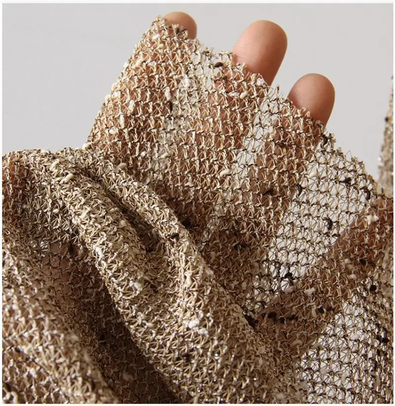 

3D Hollow Crochet Texture Mesh Fabric Creative Designer Fabric