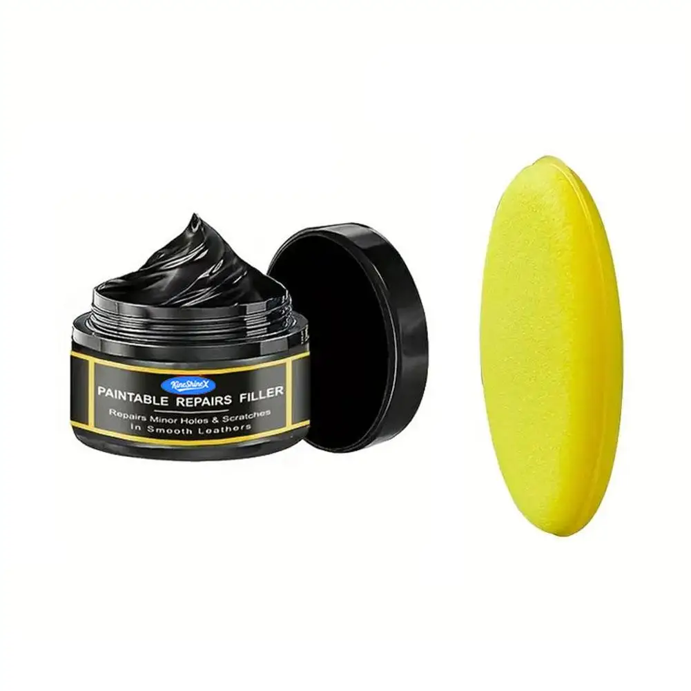 Reparatiecrème voor krasjes in het auto-interieur, interieur- en exterieur plastic polijstwas, reparatie van zwart interieur en dashboard plastic oppervlakken
