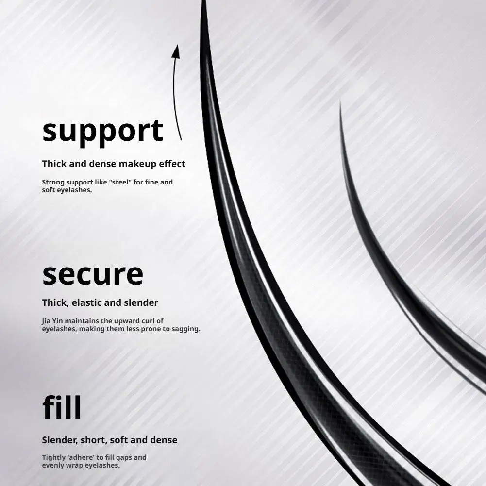 Primer per ciglia impermeabile, senza sbavature, tubo d'acciaio durevole, snello e denso: migliora l'aspetto perfetto del trucco, cosmetico quotidiano per gli occhi