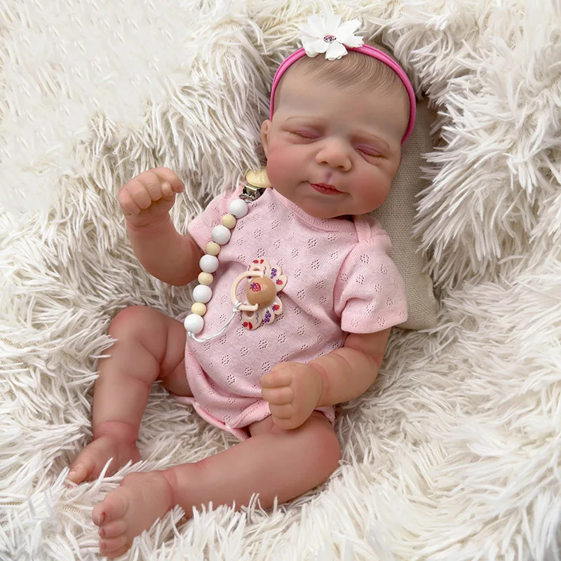 

48cm Pascale Full vinyl Body Reborn Doll with 3D Skin Multiple Layers Painting with Visible Veins Soft Touch Doll