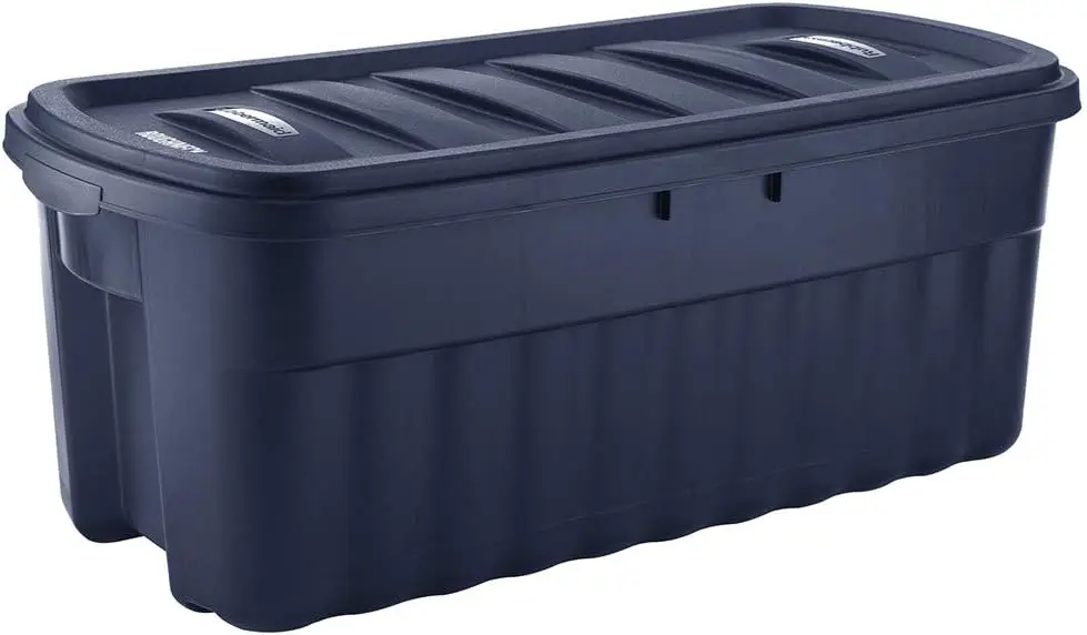 

Rubbermaid 50 Gallon Roughneck️ Storage Tote Durable Reusable Plastic Lidded Storage Bins Box Home Organization