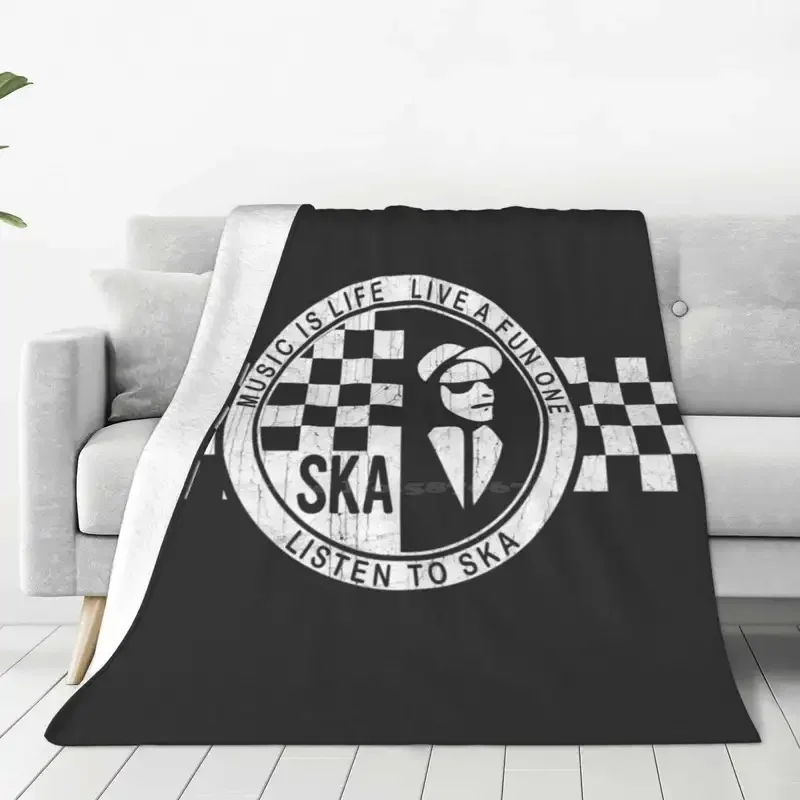 Ska life Tee latest super soft warm light thin blanket 2ton Thespecials 2nd wave music bad manners weird brew moon Ska