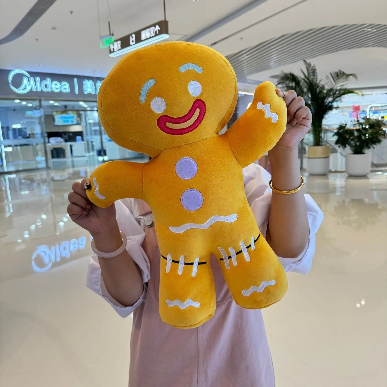 30cm Gingerbread Man Plush Toy Biscuit Peluche Stuffed Cookie Soft Doll Room Decoration Birthday Gifts