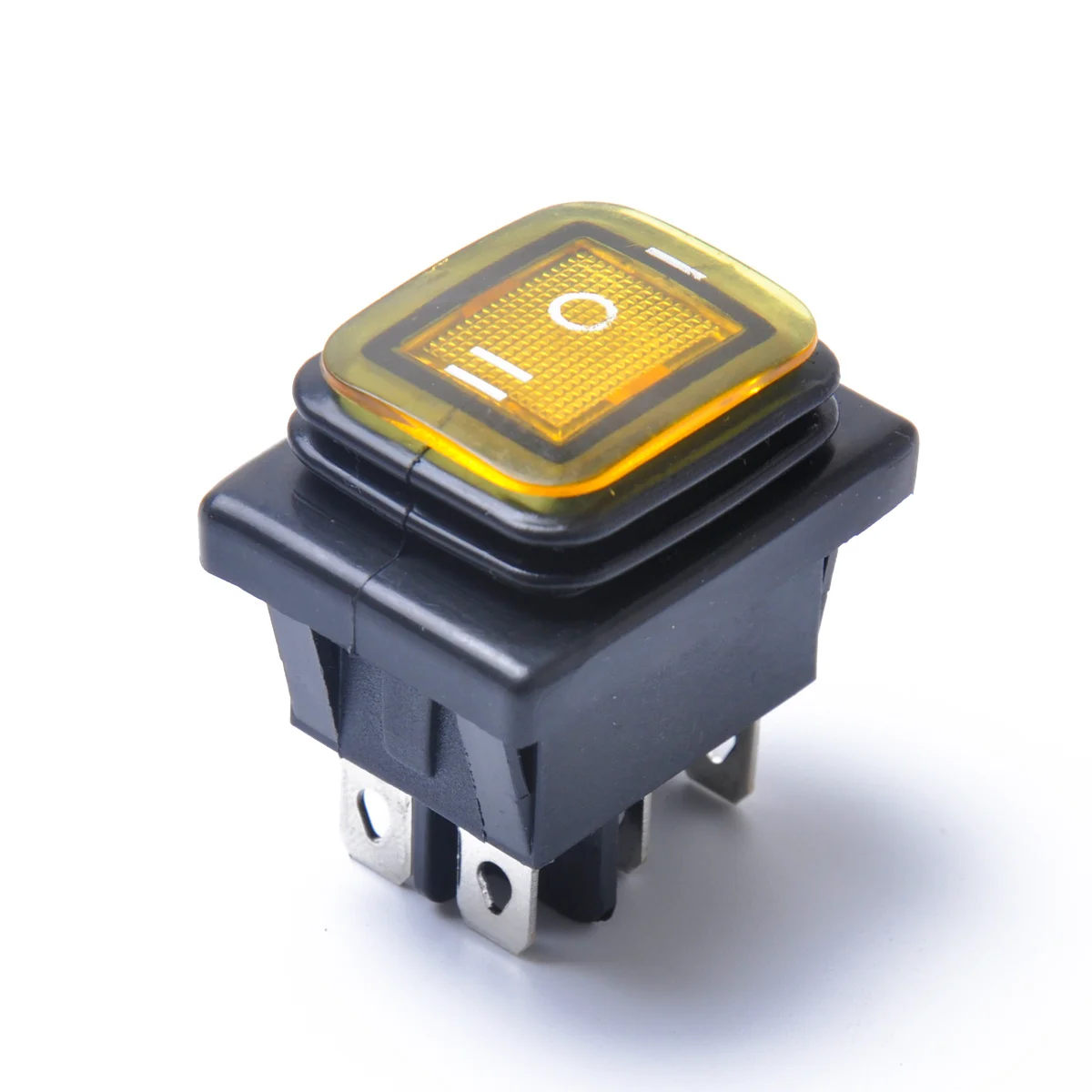 

Waterproof Boat Switch 6 Pin 12V Dc Round Rocker On- Blue Led Car Marine Latching Toggle 6 Pin Rocker