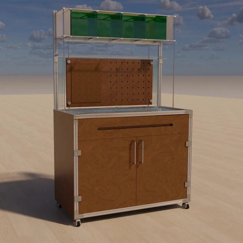 Боковой шкаф от пола до потолка Акриловый шкафчик для домашнего хранения Оптическая ось Многослойный шкафчик из нержавеющей стали