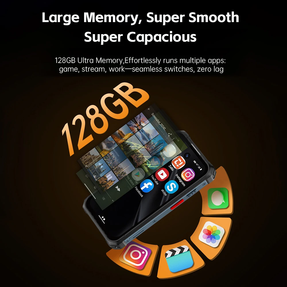 SOYES MAXo 6GB RAM 128GB ROM IP68 Android 12.0 الهاتف الذكي 3000mAh Face ID 4G LTE OTG 3.88 بوصة شاشة متينة رخيصة الهاتف الخليوي