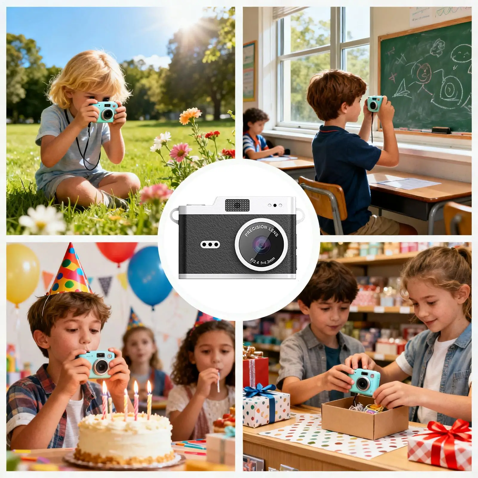 小型カメラ 3フィルター 1080P ビデオカメラ コンパクト ヴィンテージ レコーダー カメラ 初心者 大人 子供 男の子 女の子 旅行 写真撮影用