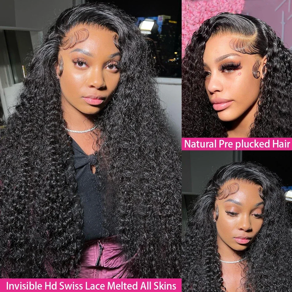 180% 38 Inch Deep Wave 13x4 13x6 Lace Frontal Wig Brazilian Human Hair Wigs 5x5 Glueless Wig Human Hair Curly Ready To Wear