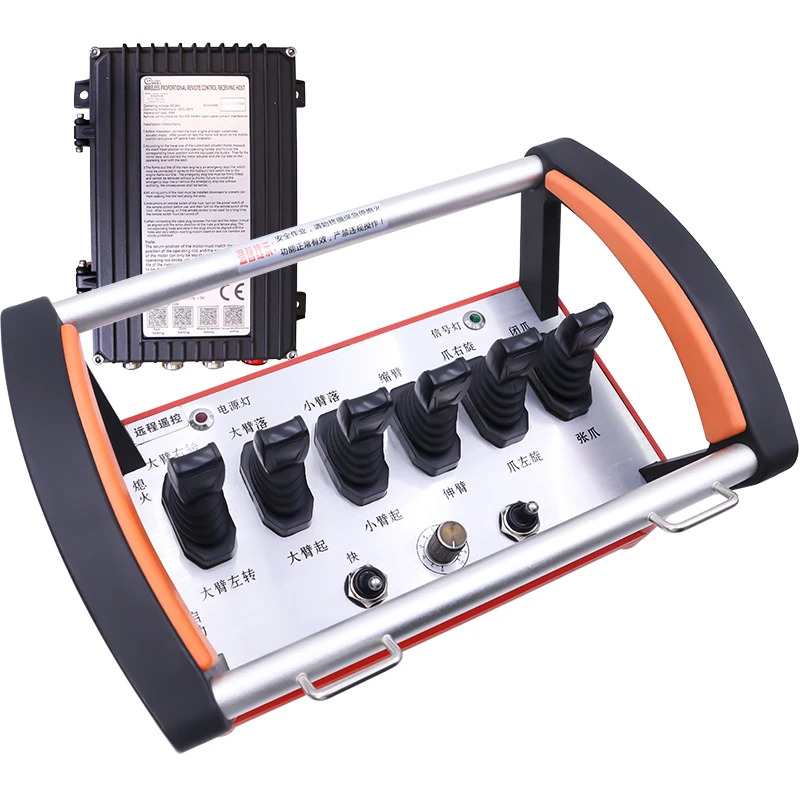 

Wholesale Anti-shock 6 Joystick Truck Crane Hydraulic Proportional Industrial Wireless Motor Remote Control
