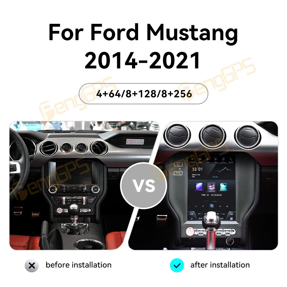 

Автомагнитола 10,4 дюйма для Ford Mustang 2014-2021, GPS-навигация, мультимедийный плеер, Android 13, AI, Wi-Fi, 4G экран, Carplay Unit DSP BT