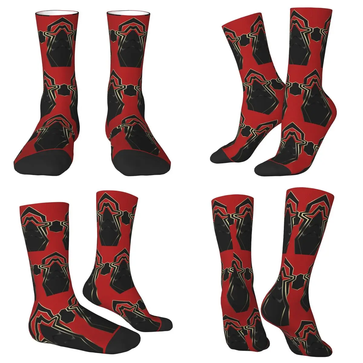 

Iron Spider Socks Harajuku Sweat Absorbing Stockings All Season Long Socks Accessories for Man's Woman's Christmas Gifts