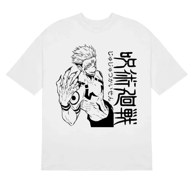 

Jujutsu Kaisen Short-sleeved T-shirt Men's Summer Fushiguro Megumi Gojo Satoru Tiger Stick Hisahi Surrounding Clothes T-shirt