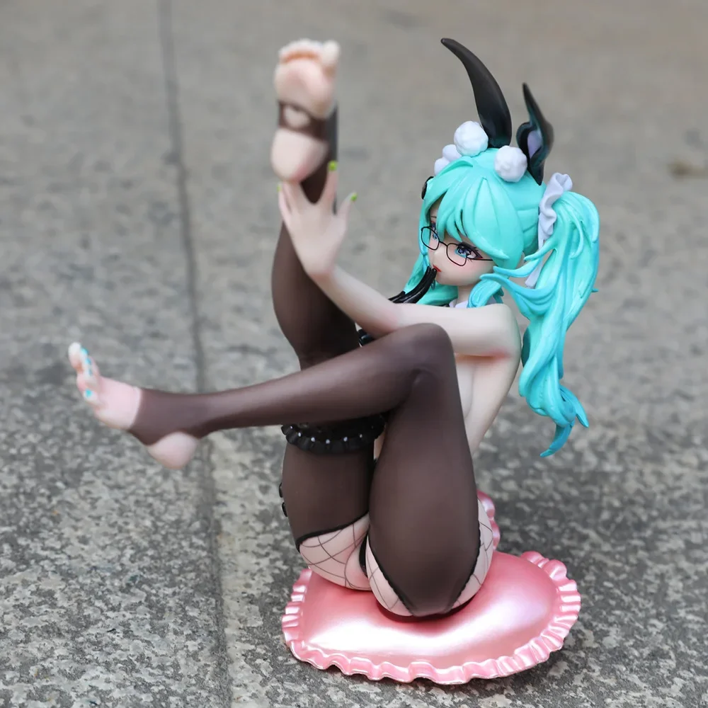 2025 22CM Anime Hatsune Miku Bunny Girl Kawaii Action Figure PVC Doll Model Toys Ornament Desktop Decoration Gifts