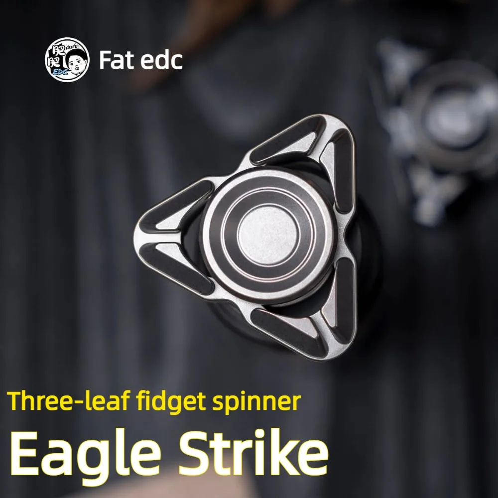 Fatty EDC Eagle Strike Three-Leaf Hollow Structure Attack Speed ​​Hands-on Fidget Spinner Stress Relief Toy