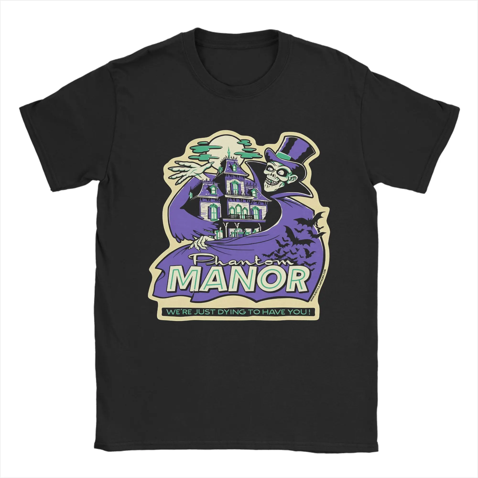 Casual T Shirt Summer Phantom Manor purple Trendy Cool T-Shirts  Cotton Tee Shirt for Man Y2K Basic Plus Size Short Sleeve Tops