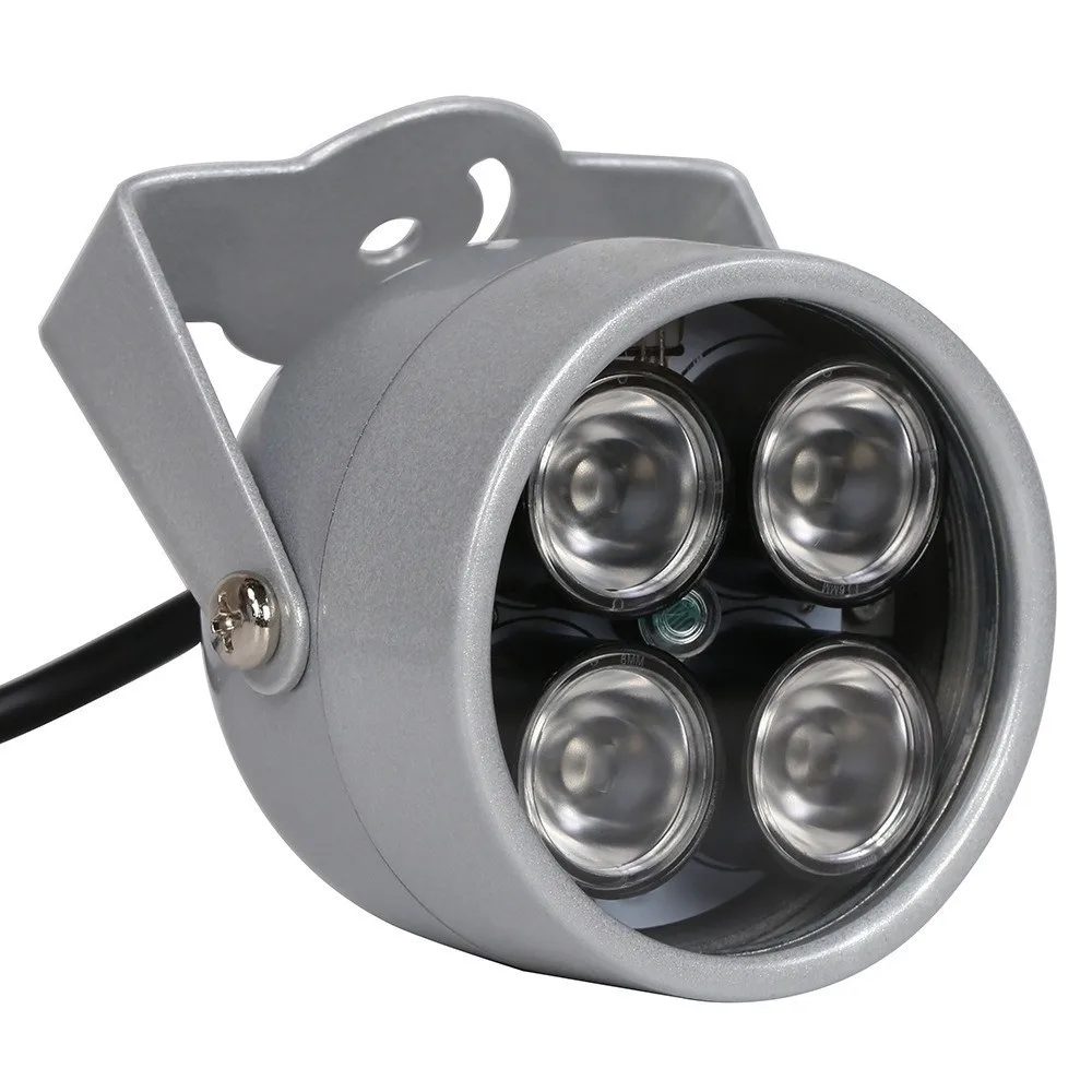 

12V 4-LED Array Infrared Illuminator 850nm Wavelength Wide Angle Night Vision Fill Light IP66 Waterproof IR Fill Light