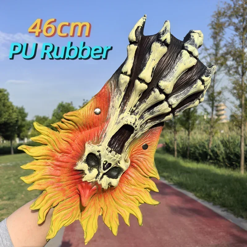 Europese kruisvaarders strijdbijl oude Rome middeleeuwse ridder skeletbijl kinderspeelgoed zwaarden rekwisieten rubberen wapens