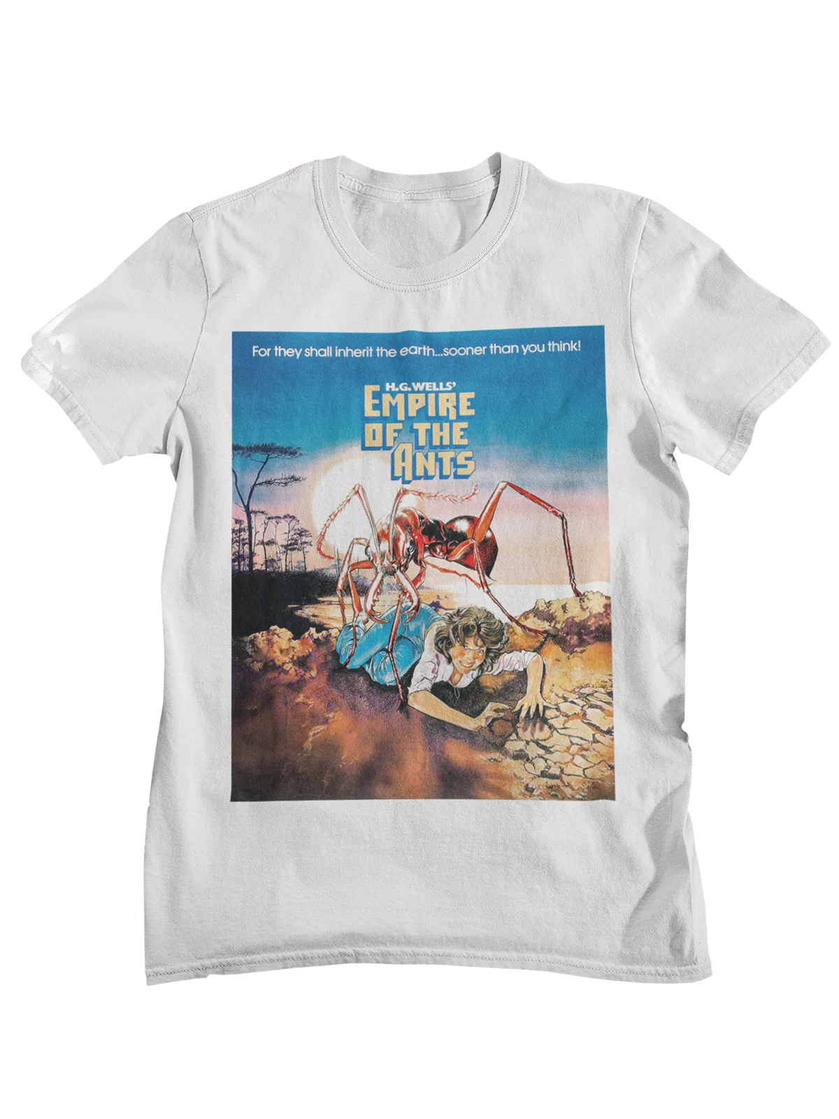 Empire of the Ants Retro Sci-Fi Horror Movie Graphic T-Shirt Men Women Vintage 70s Cotton Casual Streetwear Tops