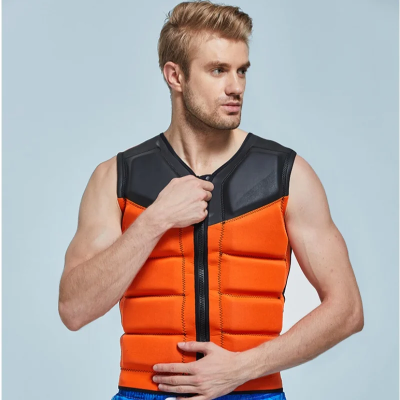 Adult Life Jacket CE Approved Neoprene Safety Life Vest Water Sports Fishing Drifting Kayaking Boating Swimming Safety Vest