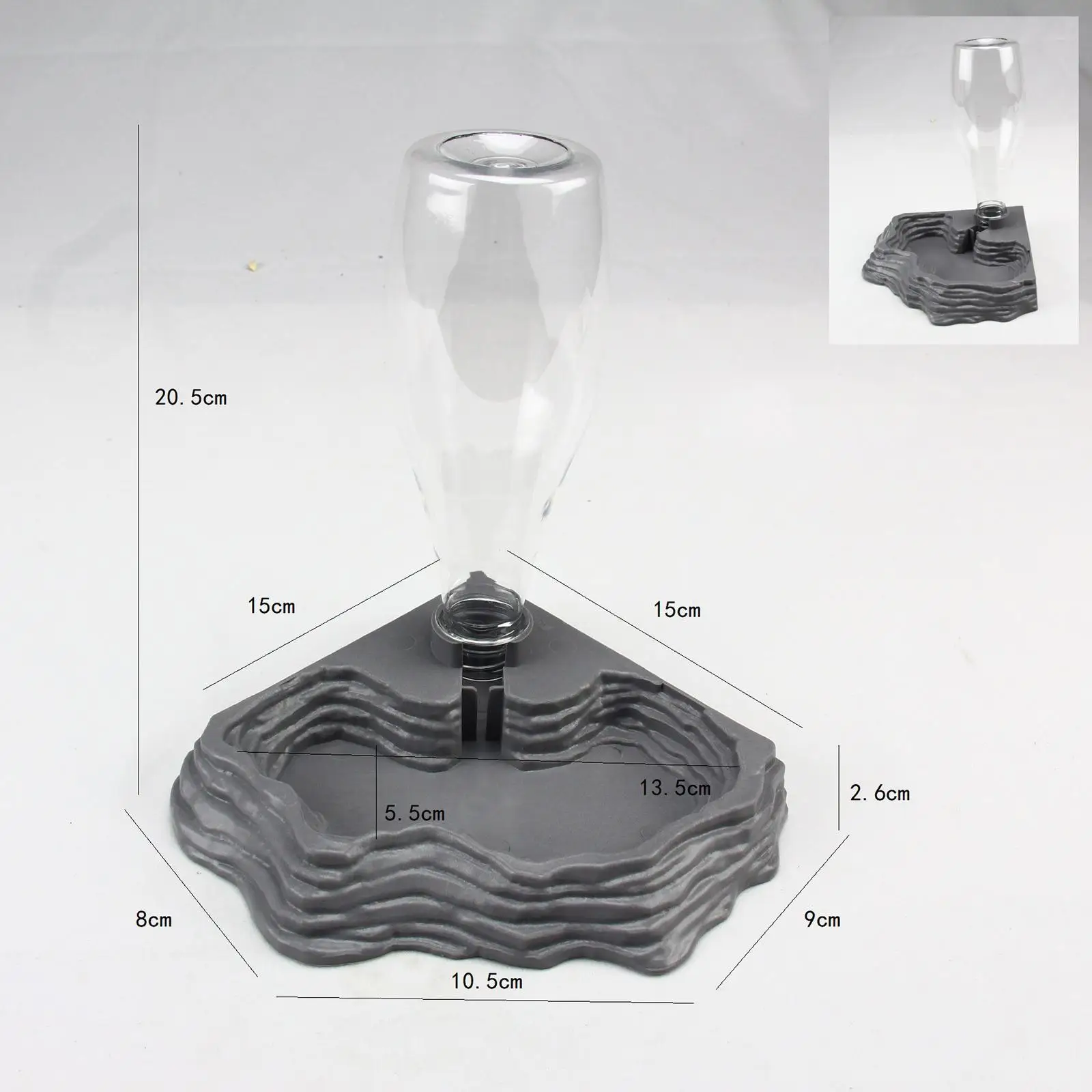 Automatic Water Dispenser Terrarium Tank Accessories Turtle Water Bowl Feeding Dish For Chameleon Tortoises Lizards Turtle Pet