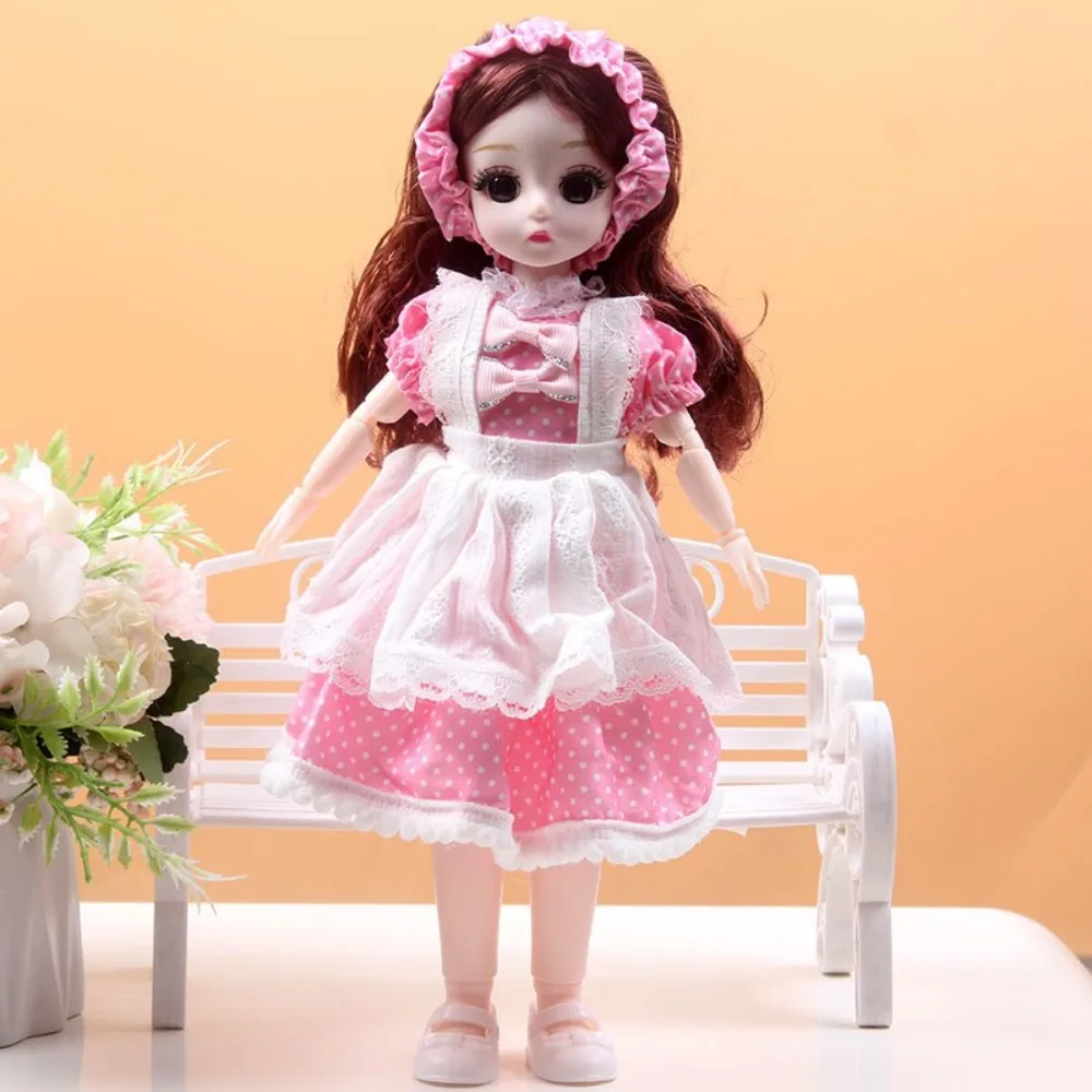 

Dressing Doll Spherical Joint 30cm Bjd Doll Dress Up with Clothes 1/6 Bjd Dolls 3D Eyes Colorful 30cm Articulated Toys Children