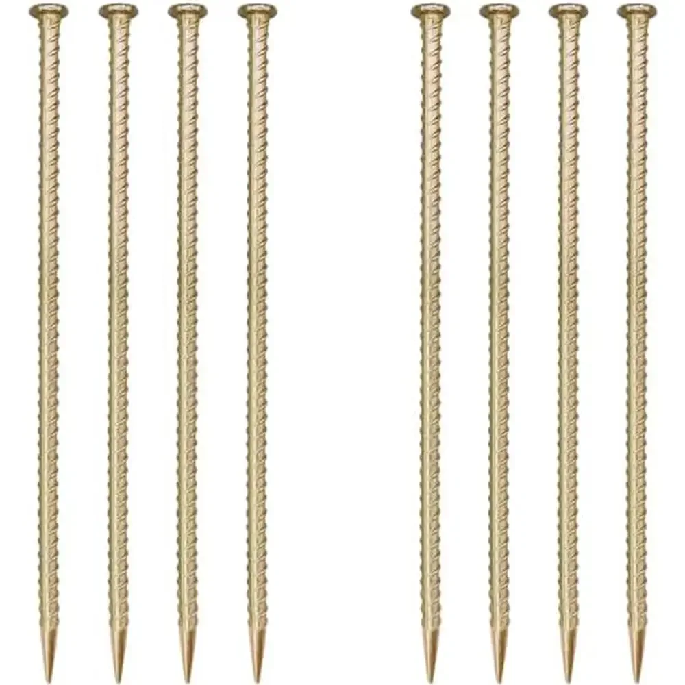 

Galvanized Steel Ground Anchors 16" Rebar Stakes Plant Support Garden Stake Heavy Duty Speed Bump Wheel Kit