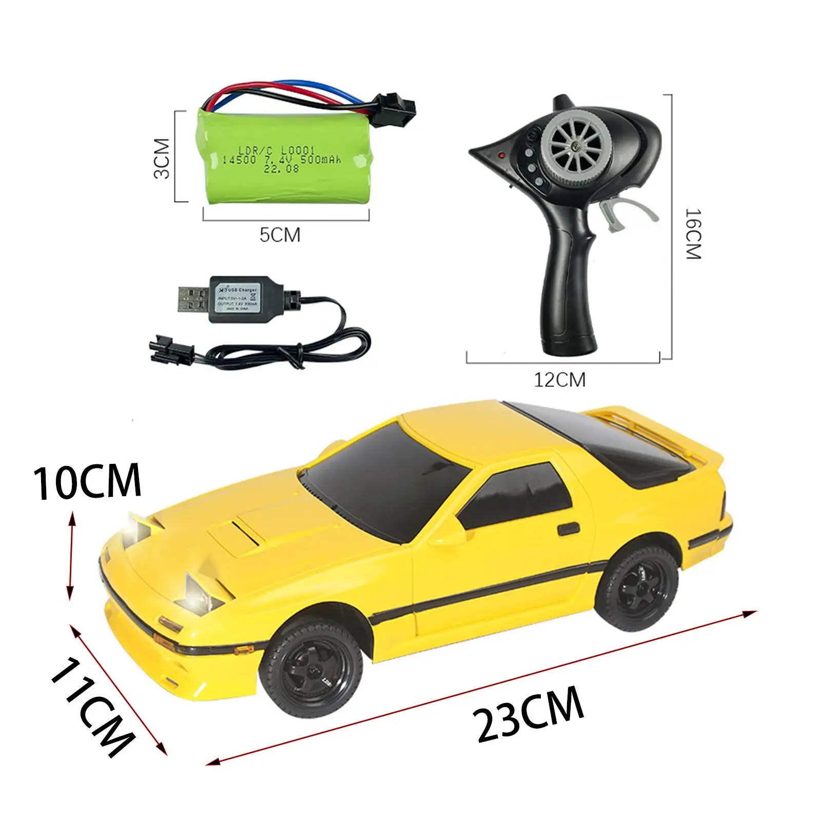 1/18 AE86 RC Drift Car Model 4WD Remote Control Car for Children Boys Girls