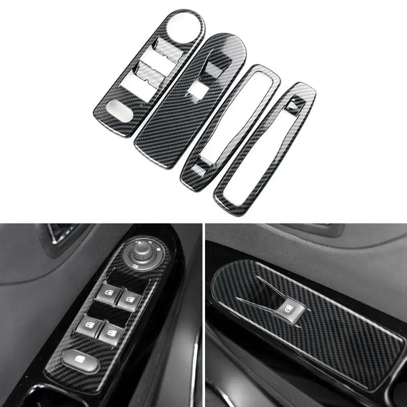

For Renault Clio 4 Clio4 2013 2014 2015 2016 Car Accessories Interior Door Armrest Window Lift Switch Button Frame Cover Trim